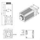 LASER TREE 10W 5W 4W Laser Module, 450nm TTL Blue Light Laser Head for Laser Engraving Wood DIY Creation Tool