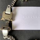 2020 ALYX 4 Buckle Necklaces Men Women 1017 ALYX 9SM Necklace Stainless Steel Removable dual-use Made In Austria 1:1 Version
