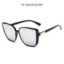 HOOBAN Brand Designer Cateye Women Sunglasses Retro Oversized Women's Sun Glasses Luxury Square Spectacles UV400