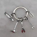Mechanical Keychain Dad Father Initial Keychain Father's Day Gift Letter A-Z Truck Keychain Truck Key Ring Car Truck Lover Gift
