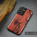 适用于三星 Galaxy S21 Ultra 手机壳 Boogic 原木手机壳 S21 S21+ 木质手机壳 适用于三星 S21 Ultra