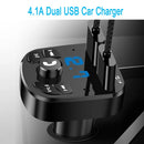 蓝牙5.0 FM发射器 4.2A车载充电器 双USB车载MP3播放器 无线电调制器 车载免提电话音乐播放器