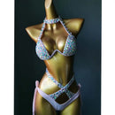 2021 venus vacation new diamond bikini set sexy women swimwear rhinestone bathing suit bling stones swimsuit crystal bikini