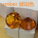 带底座的透明水晶钻石镇纸玻璃宝石展示品婚礼家居装饰艺术工艺品材料礼品