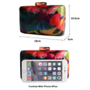 Acrylic Clutch Bag Female Evening Bags Acrylic Bag Colorful Printing Random Pattern Women Shoulder Bag Clutches Purse ZD1163