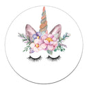 Unicorn Party Decor Sticker Customized Name Text Girl's Party Unicorn Birthday Party Decorations Kids Favors DIY Supplies