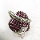 Pendant Snake with Heart Fashion Love Jewelry Europe 925 Sterling Silver Vintage Accessorie Gift For Woman