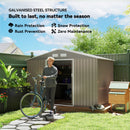 The Holdfast Shed | Outsunny 9 x 6 ft Galvanised Steel Garden Store