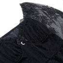 Mall Gothic Emo Jacquard A-line Dresses Goth dress Elegant Grunge Ruched Bandage Partywear Punk Black Women Halloween Club Dress