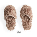 Household Chenille Sucking Water Anti-skid Lazy People Wipe Floor Slippers Home Cleaning Cloth Sweep Clean Rag Export To Japan