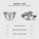 Wholesale Set Stainless Steel Reusable Capsule Compatible with Nespresso Vertuo Vertuoline Coffee Filter