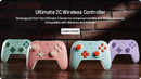 8BitDo Ultimate C | Wired Gaming Controller for Xbox & PC with Hall Effect Joysticks & Fire Ring RGB
