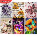 HUACAN 5d Diamond Painting New Arrivals Animal Diamond Embroidery Cross Stitch Butterfly Rhinestones Full Mosaic Home Decor