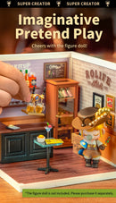 Rolife DIY Miniature 3D Wooden Puzzle Kit with LED Light | Creative Craft Store Model