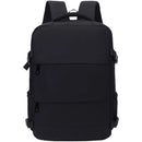 Easy Carry Airplane Approved Backpack, Minimalist Solid Tone Multi-pocket Daypack for Daily Commute and Holiday
