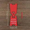 3D Printed Mini "I Love You" Sign - Plastic Desktop Decoration Suitable for Valentine's Day Gift, Wedding