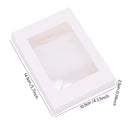 6Pcs Black/White Kraft Paper DIY Gift Box With Window Wedding Birthday Party Decoration Cake Packaging Box Event Party Gift Case