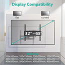 TV Wall Mount, Low Profile for Most 32-65" TV, Tilted Wall Mount Universal TV Brackets Max VESA 400 x 400mm, Weight up to 100lbs
