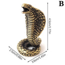 Cobra Small Ornaments Solid Brass Snake Tea Table Antique Small Copper Pieces Copper Carvings Handles Copperware Incense Burner