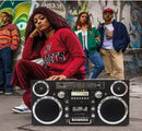 GPO Brooklyn Retro Boombox | Cassette Player, CD Player, Bluetooth Speaker, FM Radio, Portable Stereo System