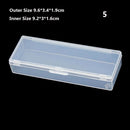 8Styles Plastic Storage Box Small Square Clear Black Box For Jewelry Diamond Embroidery Craft Bead Pill Home Storage Supply