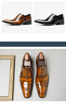 The Milan | Italian Patent Leather Oxford — Hand-Lasted Formal Business Shoe
