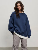 Wolfeel Oversized Hoodies & Sweatshirts for Women Autumn Winter Thick Warm Fleece Sweatshirt Girls Streetwear Loose Pullovers