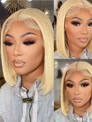 The Dusk | HD 613 Blonde Bob Wig with 13x4 Lace Frontal