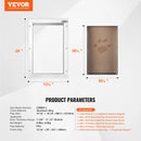 The Threshold | Aluminium Pet Door with Magnetic Flap and Lock
