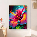 HUACAN Diamond Painting Colorful Flower Picture Of Rhinestones Mosaic Fantasy 5D DIY Home Decorative