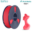 SUNLU 1KG PLA Matte 3D Printer Filament 1.75mm 1000g Spool (2.2lbs) Neatly Arranged No Knot Filament Fit Most FDM Printer