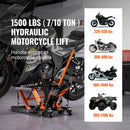 SucceBuy 钢制液压摩托车千斤顶支架 1500LBS ATV 剪式举升机 4.7"-15" 摩托车 ATV 剪式举升机支架