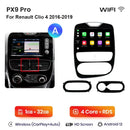 AWESAFE PX9 车载收音机 适用于 雷诺 Clio 4 2012-2019 无线 Carplay 屏幕 安卓自动立体声 GPS 导航 FM RDS BT SWC