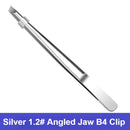 Stainless Steel Precision Tweezers Slant Tip Multi Functional Grooming Tool for Eyebrow Beard Facial Care