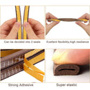 6M/12M Door Window Seal Strip DIEP Self-adhesive Acoustic Foam Sealing Strip Tape Insulation Windproof Rubber Weatherstrip