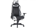 Gamer Techni Sport Reclining Swivel Black and Silver TS62 Chair