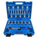 AP03 18Pcs Steering Hub Suspension Shock Absorber Strut Nut Removal Tool Socket Set for VW Ford Honda/Nissan etc.