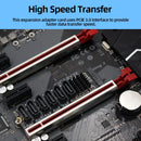 2/1PC M.2 NVME PCI-E PCIE X4 X8 X16 To 6 Port 3.0 SATA Adapter Card Riser III ASM1166 6GB/S Chassis server PC Computer Expansion