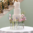 Acrylic Cake Display Board Round Cake Stand 30cm Wedding Party DIY Flower Crown Decoration Dessert Trays Clear Cake Stand Tools