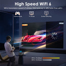 4K 电影投影仪 2200 ANSI 自动对焦 原生全高清 5G Wifi 安卓电视 家庭影院 日光 HDR 视频投影仪