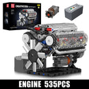 Mould King 10088 Technical Car Building Block Motorized V8 Engine Model Brick Assembly Engine Brick Toys Kids Christmas Gift