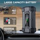 Car Jump Starter 3000A/4000A/5000A Battery Charger Emergency Power Bank Booster for 12V Gasoline and Diesel Vehicles Starting