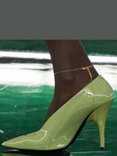 2025 Women's Summer New High Heel Sandals, Pointed Sexy Party Banquet, European and American Large Hollow Sandals