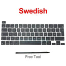 New Laptop A2338 Keycap Keys key Cap Keyboard Russian RU US UK French Spain Germany Italy For Macbook Pro Retina 13" M1 M2