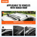 SucceBuy 155lbs Universal Roof Rack Cross Bars Aluminum Roof Rack Crossbars Adjustable Roof Crossbars with Lock for SUV & Vans