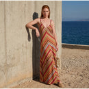  Women Sexy Color Blocking Halter Maxi Dresses Elegant Backless Off shoulder Sleeveless Slim Gowns 2026 New Lady Party Vestidos