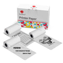 White Non-Adhesive Thermal Paper Sticker Paper for Phomemo M04S/M04AS Bluetooth Thermal Printer Black on White 50mm 107mm 110mm