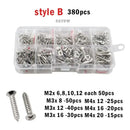 M1 M1.2 M1.4 M1.7 M2 M2.6 M3 M4 Stainless Steel Cross Countersunk Head Wood Screw Set Phillips Flat Head Self Tapping Screws Kit