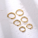 20G Stainless Steel Small Huggie Hinged Hoop Earrings Hypoallergenic Lightweight Cartilage Helix Stud Earrings for Women Girls