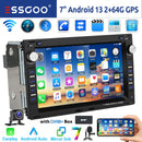 ESSGOO 7英寸安卓13 2+64G 无线Apple Carplay车载收音机 适用于大众Polo 9N 高尔夫4 帕萨特B5 T5 GPS导航 RDS Wifi 蓝牙 FM EQ